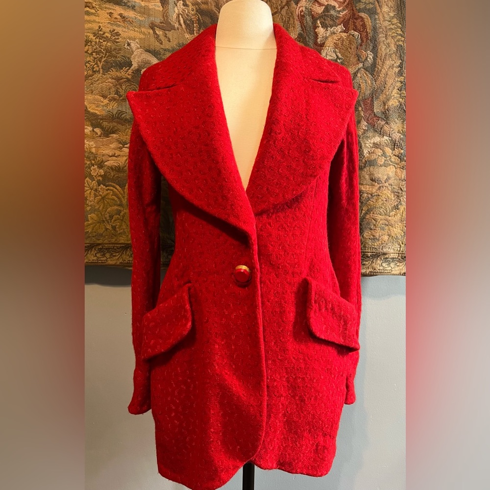 Karl Lagerfeld 1980s Red Jacket